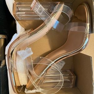 Fashion nova clear slippers